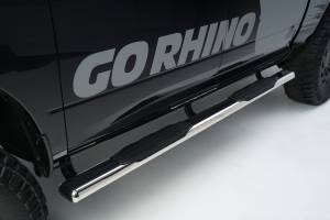 Go Rhino - Go Rhino 1000 Series 5" Oval Side Steps, Polished Stainless, 73" long, 10573PS - Image 4