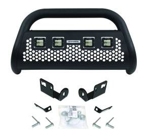 Go Rhino RC2 LR Bull Bar with 4 Go Rhino Branded 3" Cube Lights & Brackets 55964LT