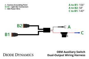 Diode Dynamics Use with any factory-installed aux switch bank. DD4056