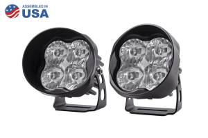 Diode Dynamics Pod light featuring advanced TIR optics for high efficiency and focus. DD6164P