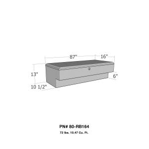 Westin Brute LoSider Side Rail Tool Box 80-RB164