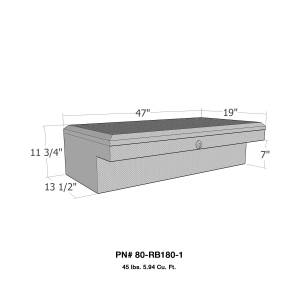 Westin - Westin Brute Low Profile LoSider Tool Box 80-RB180-1 - Image 2