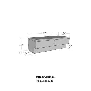 Westin Brute LoSider Side Rail Tool Box 80-RB184
