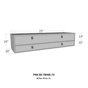 Westin - Westin Brute High Cap Stake Bed Contractor Tool Box 80-TB400-72 - Image 2