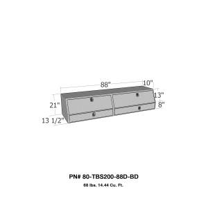 Westin Brute Contractor TopSider Tool Box 80-TBS200-88D-BD