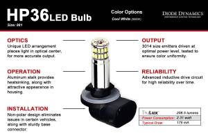 Diode Dynamics - Diode Dynamics Direct replacement for your factory bulb. DD0126P - Image 3