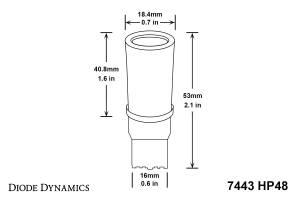 Diode Dynamics Direct replacement for your factory bulb. DD0112S