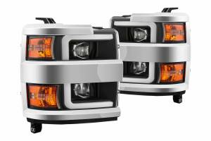 AlphaRex - ARex Pro Halogen Headlights: Chevy Silverado HD (15-19) - Jet Black (Set) - Image 4