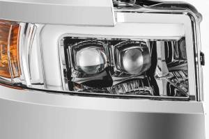 AlphaRex - ARex Nova LED Headlights: Chevy Silverado HD (15-19) - Jet Black w/ Chrome Grille (Set) - Image 7