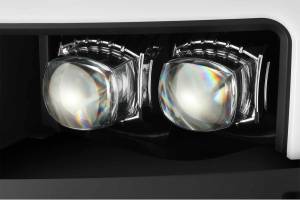 AlphaRex - ARex Nova LED Headlights: Chevy Silverado HD (15-19) - Jet Black w/ Chrome Grille (Set) - Image 9