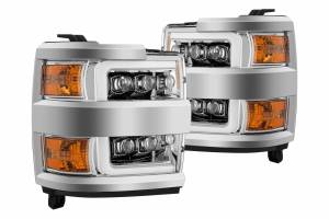 AlphaRex - ARex Nova LED Headlights: Chevy Silverado HD (15-19) - Black w/ Chrome Grille (Set) - Image 3