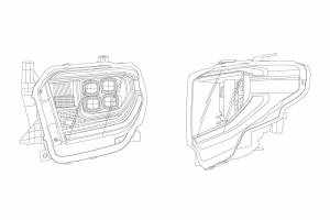 AlphaRex - ARex Nova LED Headlights: Toyota Tundra (14-20) - Alpha-Black (Set) - Image 6