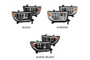 AlphaRex - ARex Nova LED Headlights: Toyota Tundra (07-13) - Alpha-Black w/ Adj (Set) - Image 2