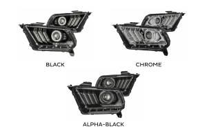 AlphaRex - ARex Pro Halogen Headlights: Ford Mustang (10-12) - Alpha-Black (Set) - Image 2