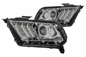 AlphaRex - ARex Pro Halogen Headlights: Ford Mustang (10-12) - Alpha-Black (Set) - Image 4