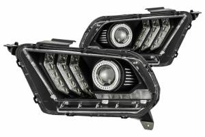 AlphaRex - ARex Pro Halogen Headlights: Ford Mustang (10-12) - Alpha-Black (Set) - Image 3