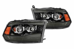 AlphaRex - ARex Pro Halogen Headlights: Dodge Ram (09-18) (19+ HD Look) - Alpha-Black (Set) - Image 4