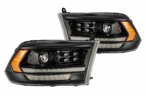 AlphaRex - ARex Pro Halogen Headlights: Dodge Ram (09-18) (19+ HD Look) - Alpha-Black (Set) - Image 3