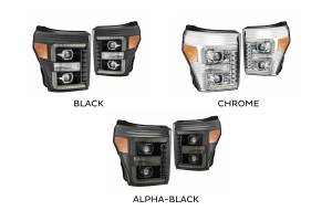 AlphaRex - ARex Luxx LED Headlights: Ford Super Duty (11-16) - Alpha-Black (Set) - Image 2