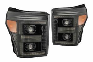 AlphaRex - ARex Luxx LED Headlights: Ford Super Duty (11-16) - Alpha-Black (Set) - Image 3