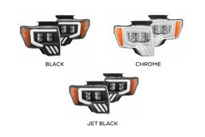 AlphaRex - ARex Nova LED Headlights: Ford F150 (09-14) - Black (Set) - Image 2