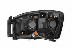 AlphaRex - ARex Pro Halogen Headlights: Dodge Ram (06-08) - Alpha-Black (Set) - Image 4