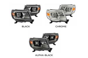 AlphaRex - ARex Luxx LED Headlights: Toyota Tacoma (05-11) - Alpha-Black (Projector Ver / Set) - Image 2