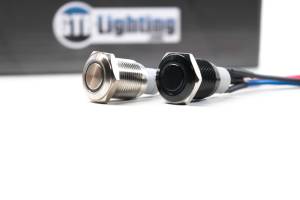 Switch: GTR Halo (Stainless/Momentary/Green LED)