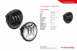 JW Speaker - JW Speaker: 6045-12V LED PAR36 SAE Fog (Chrome) - Image 4