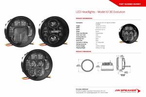 JW Speaker - JW Speaker: 6130-EV 12/24V High/Low Beam SAE ECE RHT - Image 6