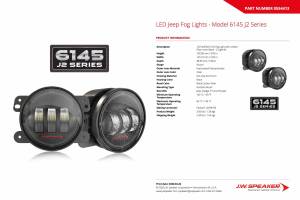 JW Speaker - JW Speaker: 6145 J2 LED Fogs (Black / SET) - Image 10