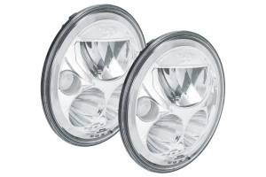 Vision X - Vision X LED Headlights: (Each / 7in Round / Black Chrome / White Halo) - Image 2