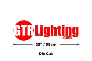 GTR Lighting - Sticker: GTR Lighting logo (23in / Gray) - Image 3