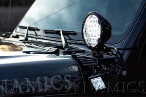 Diode Dynamics - DD Cowl Light Kit: Wrangler JL (Amber / Flood Beam) (1x SS6 Bar) - Image 9
