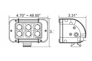 Vision X - Vision X Bumper Mount LED System: Ford Super Duty (08-10) (1x XIL-PX3610 Light Bar) - Image 6