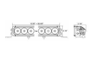 Vision X - Vision X Bumper Mount LED System: Ford Super Duty (08-10) (1x XIL-PX3610 Light Bar) - Image 7