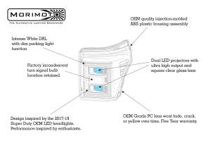 Morimoto - XB Hybrid LED Headlights: Ford Super Duty (11-16) (Pair / ASM) - Image 7