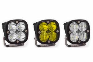 Baja Designs - BD Squadron Sport Light Pods: (Each / Clear / Spot Beam / White Body / Flush Mount) - Image 1