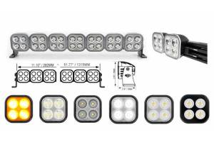 Vision X Unite Mounting Bar: 40in (STRAIGHT - FOR 15 PODS W/ HARNESS & HARDWARE)