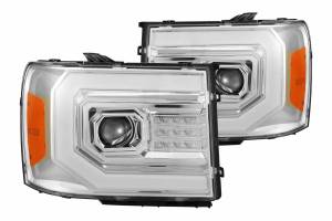 AlphaRex - ARex Pro Halogen Headlights:: GMC Sierra (07-13) - Chrome (Set) - Image 4