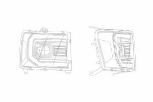 AlphaRex - ARex Pro Halogen Headlights:: GMC Sierra (07-13) - Chrome (Set) - Image 6