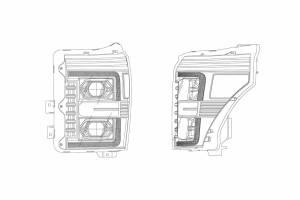 AlphaRex - ARex Pro Halogen Headlights:: Ford Super Duty (11-16) - Chrome (Set) - Image 5