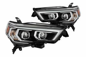 AlphaRex - ARex Pro Halogen Headlights:: Toyota 4Runner (14-20) - Matte Black / Chrome (Set) - Image 4