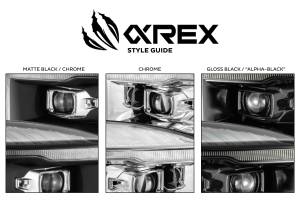 AlphaRex - ARex Pro Halogen Headlights:: Toyota 4Runner (14-20) - Matte Black / Chrome (Set) - Image 2