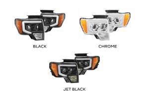AlphaRex - ARex Pro Halogen Headlights:: Ford F150 (09-14) - Chrome (Set) - Image 2