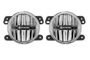 KC HiLiTES - KC Gravity G4 Fogs: Wrangler JL (19+) (Set / White / Plastic Bumper) - Image 2
