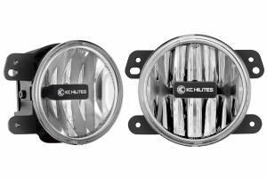 KC HiLiTES - KC Gravity G4 Fogs: Wrangler JL (19+) (Set / White / Sahara Bumper) - Image 5