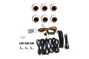 KC HiLiTES - Cyclone Rock Light System w/ Wiring (6 Pcs / Amber) - Image 2