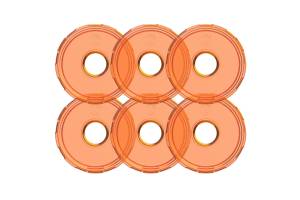 KC HiLiTES - Cyclone Rock Light System w/ Wiring (6 Pcs / Amber) - Image 4