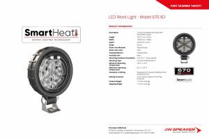 JW Speaker - JW Speaker: 670S-12/24V Heated Worklamp Amber Spot - Image 5